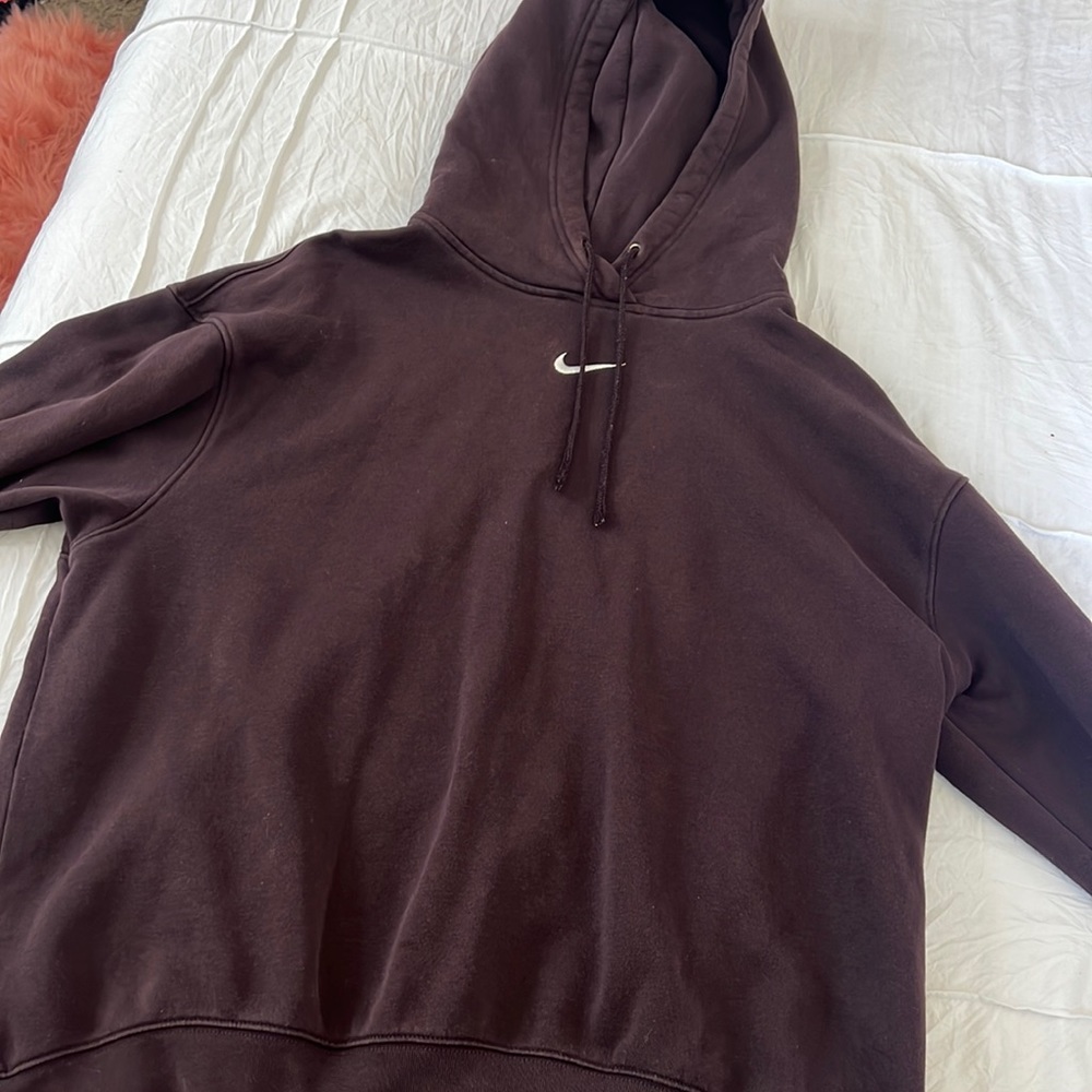 Nike - brown over sized hoodie